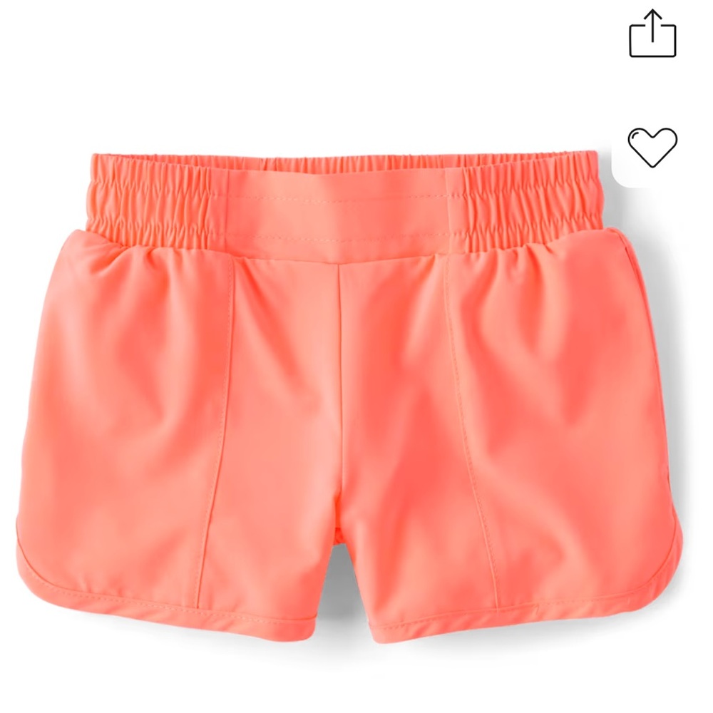 Girls Quick Dry Lined Coral Shorts never worn XS/4